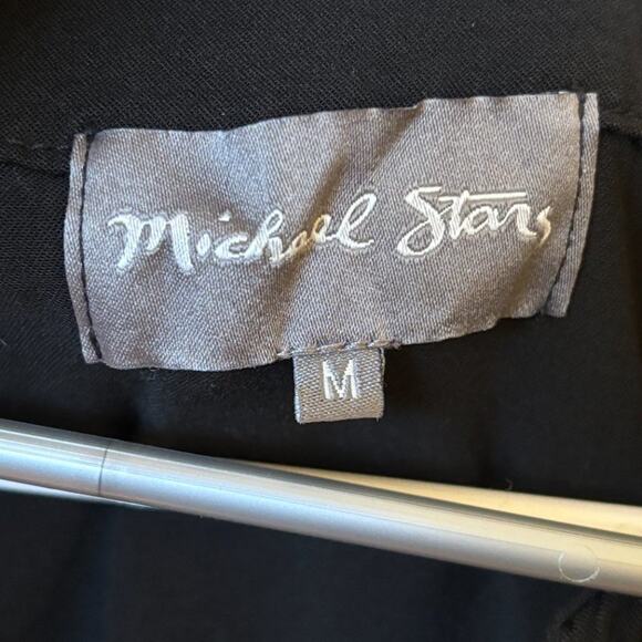 MICHAEL STARS Lace Up Front Lightweight Dress in Black SZ M - Picture 6 of 9